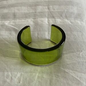 Green Acrylic Cuff Bracelet